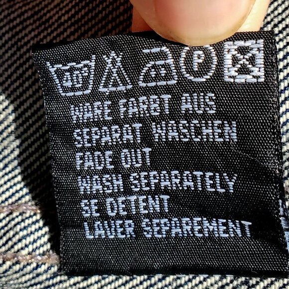 Frida Kahlo Y2K Portrait Denim Trucker Jacket Hand Painted Women L XL / Men M - Picture 8 of 16